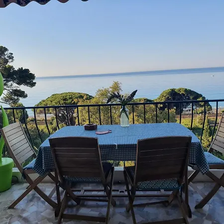 Vue Mer Panoramique, Plage 150 M, Terrasse, Parking Prive, Clim Apartment